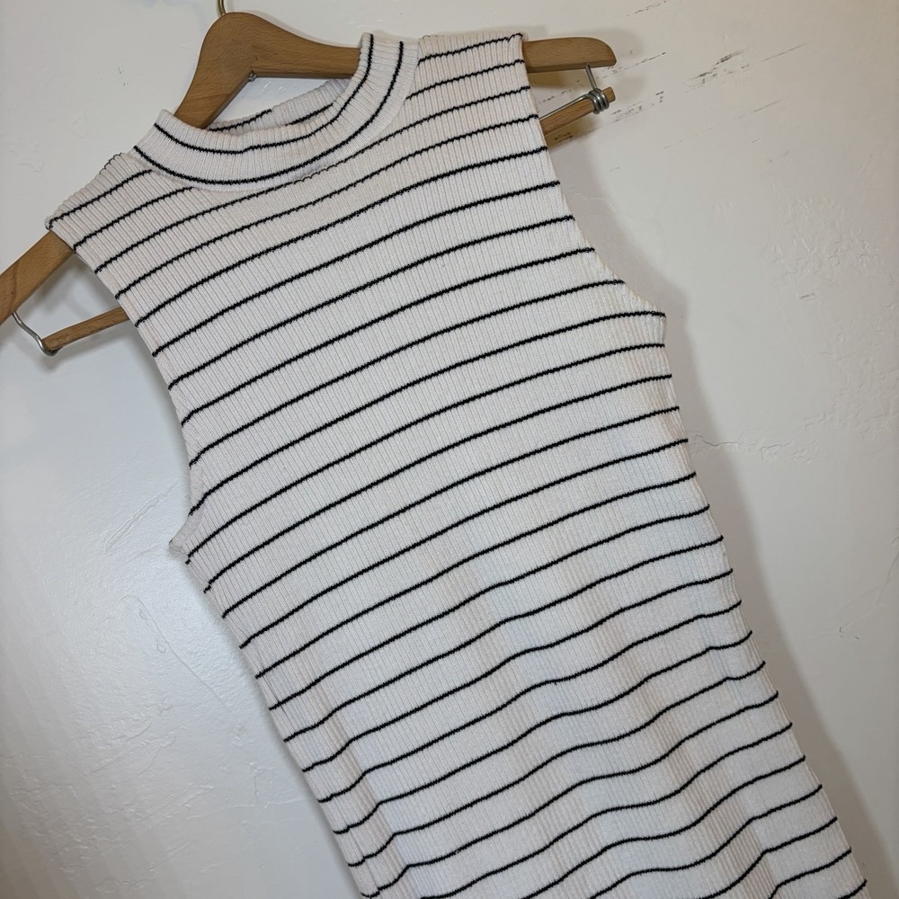 Dolan Left‎ Coast Collection Jules Sleeveless Striped Sheath Midi Dress Small